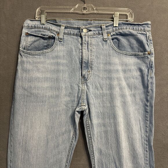 Levi’s 527 Jeans Light Wash Denim Slim Boot Cut Mens Size 34x34 Long Cowboy - Picture 3 of 10